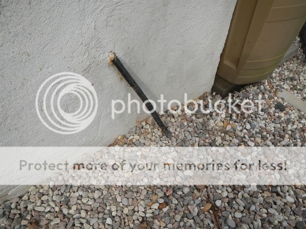 Exposed exterior conductor flex nylon conduit type